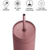 Fellow Carter Cold 20oz Travel Mug – Insulated Stainless Steel Tumbler for Water, Iced Tea, Coffee, Smoothies – Heavy Duty Lid(Rose Désert)