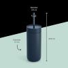 Fellow Carter Cold 20oz Travel Mug – Insulated Stainless Steel Tumbler for Water, Iced Tea, Coffee, Smoothies – Heavy Duty Lid(Stone Blue)