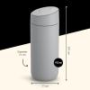 Fellow Carter Move Travel Coffee Mug with Sliding Lock Lid, 16 oz Leak-Proof Coffee Tumbler with Vacuum Insulated Ceramic & Stainless Steel Interior (Matte Black)(Grey)