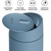 Fellow Carter Move Travel Coffee Mug with Sliding Lock Lid, 16 oz Leak-Proof Coffee Tumbler with Vacuum Insulated Ceramic & Stainless Steel Interior (Matte Black)(Misty Blue)