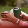 Fellow Carter Move Travel Mug – Insulated Stainless Steel Coffee and Tea Tumbler with Ceramic Interior and Splash Protection, Matte Grey, 12 oz Mug(Cargo Green)