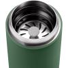 Fellow Carter Move Travel Mug – Insulated Stainless Steel Coffee and Tea Tumbler with Ceramic Interior and Splash Protection, Matte Grey, 12 oz Mug(Cargo Green)