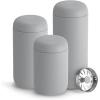Fellow Carter Move Travel Mug – Insulated Stainless Steel Coffee and Tea Tumbler with Ceramic Interior and Splash Protection, Matte Grey, 12 oz Mug(Matte Grey)
