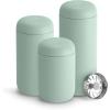 Fellow Carter Move Travel Mug – Insulated Stainless Steel Coffee and Tea Tumbler with Ceramic Interior and Splash Protection, Matte Grey, 12 oz Mug(Mint Green)