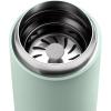 Fellow Carter Move Travel Mug – Insulated Stainless Steel Coffee and Tea Tumbler with Ceramic Interior and Splash Protection, Matte Grey, 12 oz Mug(Mint Green)
