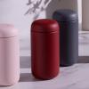 Fellow Carter Move Travel Mug – Insulated Stainless Steel Coffee and Tea Tumbler with Ceramic Interior and Splash Protection, Matte Grey, 12 oz Mug(Red)