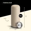 Fellow Carter Move Travel Mug, 16 oz Stainless Steel Insulated Coffee and Tea Tumbler with Ceramic Interior and Splash Guard, Matte Grey, 16 oz(Dune Sand.)