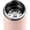 Fellow Carter Move Travel Mug, 16 oz Stainless Steel Insulated Coffee and Tea Tumbler with Ceramic Interior and Splash Guard, Matte Grey, 16 oz(Hot Pink)