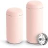 Fellow Carter Move Travel Mug, 16 oz Stainless Steel Insulated Coffee and Tea Tumbler with Ceramic Interior and Splash Guard, Matte Grey, 16 oz(Hot Pink)
