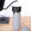 Fellow Carter Move Travel Mug, 16 oz Stainless Steel Insulated Coffee and Tea Tumbler with Ceramic Interior and Splash Guard, Matte Grey, 16 oz(Matte Grey)