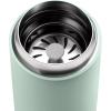 Fellow Carter Move Travel Mug, 16 oz Stainless Steel Insulated Coffee and Tea Tumbler with Ceramic Interior and Splash Guard, Matte Grey, 16 oz(Mint Chips)