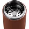 Fellow Carter Move Travel Mug, 16 oz Stainless Steel Insulated Coffee and Tea Tumbler with Ceramic Interior and Splash Guard, Matte Grey, 16 oz(Sienna)