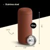 Fellow Carter Move Travel Mug, 16 oz Stainless Steel Insulated Coffee and Tea Tumbler with Ceramic Interior and Splash Guard, Matte Grey, 16 oz(Sienna)