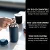 Fellow Carter Move Travel Mug, 16 oz Stainless Steel Insulated Coffee and Tea Tumbler with Ceramic Interior and Splash Guard, Matte Grey, 16 oz(Stone Blue)