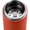 Fellow Carter Move Travel Mug, 16 oz Stainless Steel Insulated Coffee and Tea Tumbler with Ceramic Interior and Splash Guard, Matte Grey, 16 oz(Warm Pink)
