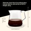 Fellow Mighty Small Glass Coffee and Tea Serving Jug, Smoky Grey 5mm, 500ml Capacity, Drip Free Spout, Sturdy Handle(Gris)