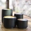 Fellow Monty | Latte Art Mugs | Double Wall Ceramic Latte Mug | Matte Black with Graphite Base | 11 Oz(2-Matte Black)