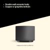 Fellow Monty | Latte Art Mugs | Double Wall Ceramic Latte Mug | Matte Black with Graphite Base | 11 Oz(2-Matte Black)