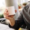 Fellow Monty | Latte Art Mugs | Double Wall Ceramic Latte Mug | Matte Black with Graphite Base | 11 Oz(Matte White)