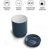 Fellow Rocky Lowball Cocktail Tumbler 10oz Stainless Steel Vacuum Insulated Tumbler with Ceramic Interior and Pebble Swivel Lid – Set of 2 – Matte Black(Stone Blue – 2 Pack)