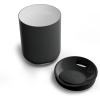 Fellow Rocky Lowball Cocktail Tumbler 10oz Stainless Steel Vacuum Insulated Tumbler with Ceramic Interior and Pebble Swivel Lid – Set of 2 – Matte Black(Matte Black)