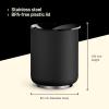 Fellow Rocky Lowball Cocktail Tumbler 10oz Stainless Steel Vacuum Insulated Tumbler with Ceramic Interior and Pebble Swivel Lid – Set of 2 – Matte Black(Matte Black)