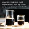 Fellow Stagg | Double Wall Coffee Carafe | Manual Coffee Preparation Container | Hand Blown Borosilicate Glass Carafe, Clear Jug | 600ml