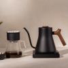 Fellow Stagg EKG Pro, Electric Kettle with Gooseneck Spout – Pour-over for Coffee and Tea – EU Matte Black(Matte Black With Walnut Handle)