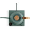 Fellow Stagg EKG Pro, Electric Kettle with Gooseneck Spout – Pour-over for Coffee and Tea – EU Matte Black(Smoky Green With Maple Handle)