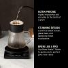 Fellow Tally Pro Studio Digital Coffee Scale – Precision Scale with Glass Top – Measures in g, oz, lb, and mm – Matte Black