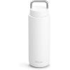 Fellow Carter Carry 32 oz Stainless Steel Vacuum Insulated Travel Tumbler – Leak Proof Seal – Stainless Steel Handle – Slim Width – Matte White(Matte White)