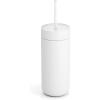 Fellow Carter Cold Travel 16 oz Iced Coffee Mug – Insulated Stainless Steel Iced Coffee Tumbler with Spill-resistant Lid and Straw – Matte Grey(Matte White)