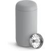 Fellow Carter Move Travel Mug – Insulated Stainless Steel Coffee and Tea Tumbler with Ceramic Interior and Splash Protection, Matte Grey, 12 oz Mug(Matte Grey)