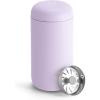 Fellow Carter Move Travel Mug – Insulated Stainless Steel Coffee and Tea Tumbler with Ceramic Interior and Splash Protection, Matte Grey, 12 oz Mug(Purple Lavender)