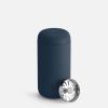 Fellow Carter Move Travel Mug – Insulated Stainless Steel Coffee and Tea Tumbler with Ceramic Interior and Splash Protection, Matte Grey, 12 oz Mug(Stone Blue)