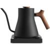 Fellow Stagg EKG Pro, Electric Kettle with Gooseneck Spout – Pour-over for Coffee and Tea – EU Matte Black(Matte Black With Walnut Handle)
