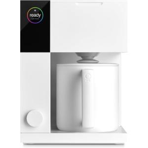 Fellow Aiden Precision Coffee Maker – 10 Cup Thermos Jug, Built-in Brewing Aid, Programming, Removable Water Tank, Matte Black(Matte White)