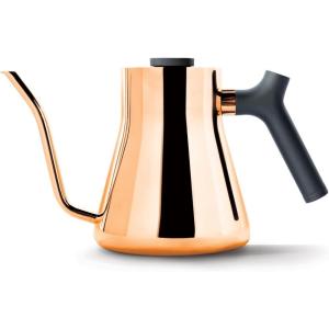 Fellow Stagg | Pouring Kettle for Coffee and Tea for Stovetop Use | Gooseneck Teapot with Precise Spout and Built-in Thermometer | Matte Black | 1 Litre(Copper)
