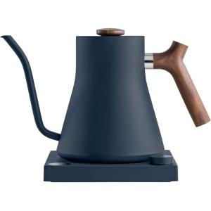 Fellow Stagg EKG Pro, Electric Kettle with Gooseneck Spout – Pour-over for Coffee and Tea – EU Matte Black(Stone Blue With Walnut Handle)