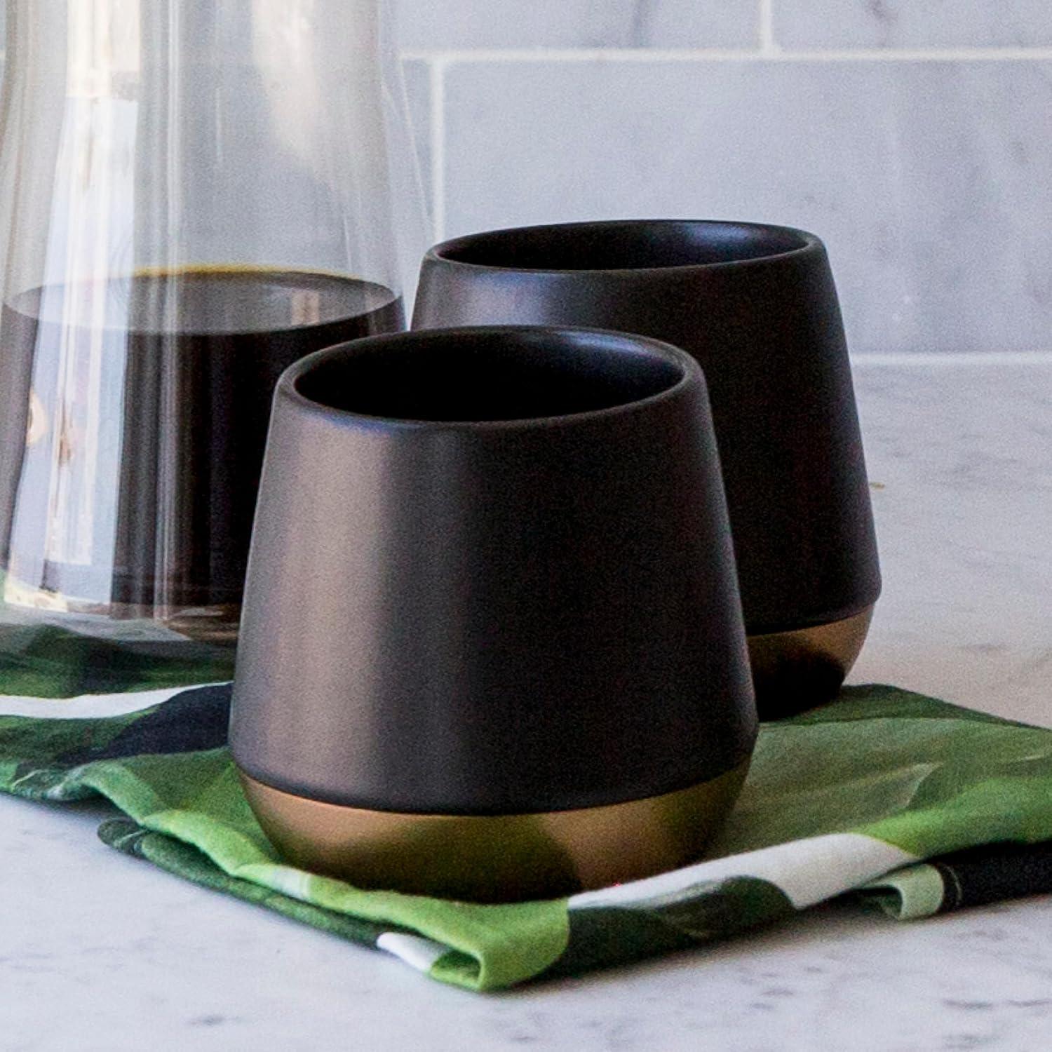 imageFellow 1117 Double Wall Ceramic Mugs 8 OuncesDusk