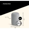 Fellow Carter Move 8 oz Travel Mug – Stainless Steel Vacuum Insulated Coffee Travel Mug – Coffee Tumbler with Ceramic Interior & Splash Guard – Matte Gray(Matte Grey)