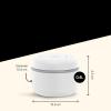 Fellow Récipient sous vide pour le stockage du café et des aliments, pompe à vide intégrée, joint hermétique 0,7 litre Blanc mat(Matte White)