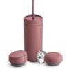 Fellow Carter Bundle (16oz Move, Carry, Cold Lid w/Straw), Stone Blue(Desert Pink)