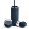 Fellow Carter Bundle (16oz Move, Carry, Cold Lid w/Straw), Stone Blue(Stone Blue)